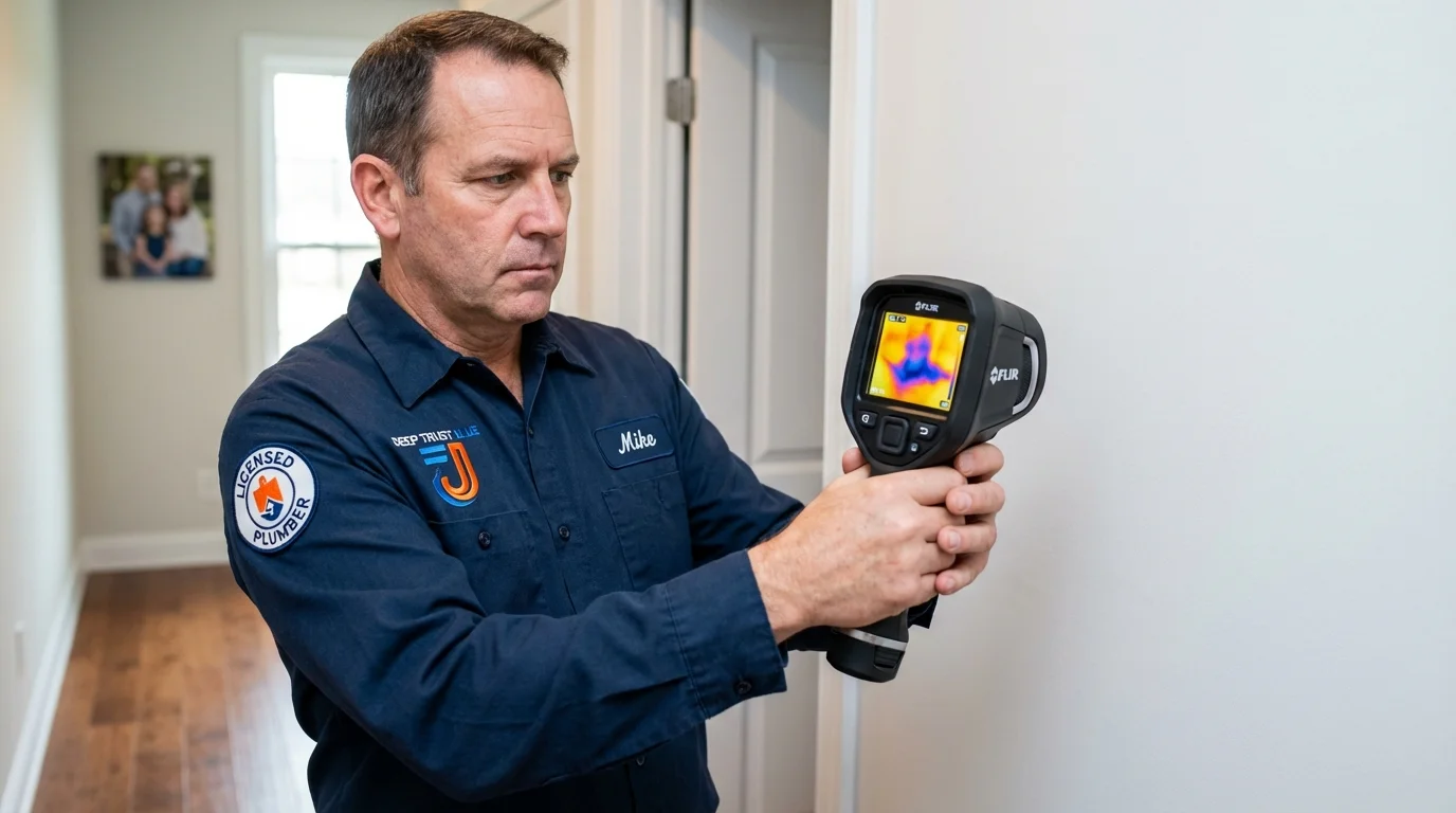 Thermal imaging leak detection by Johns Plumbing LLC in Oley